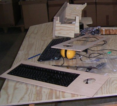 Ausschnitt für die Tastatur